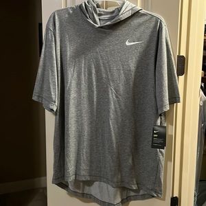 Nike dry fit short sleeve hoodie shirt XL